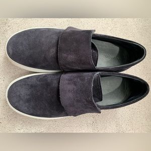 Vince blue suede slip on size 9